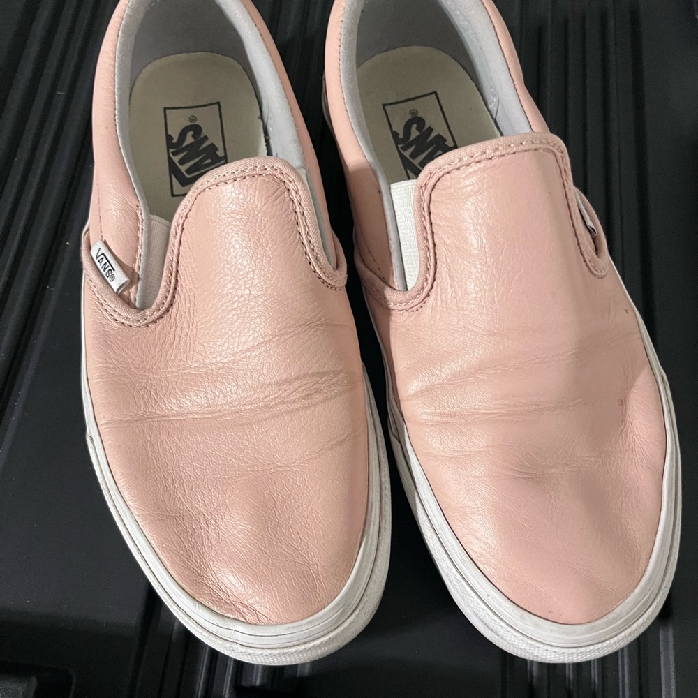 Vans Blush Leather Slip-On Shoes